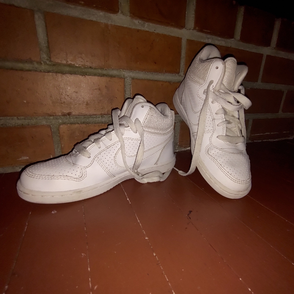 Nike Court Borough Mid GS Kids Sneaker White